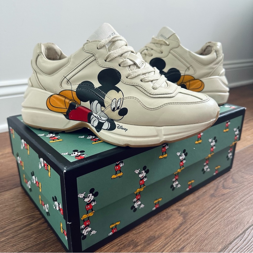 100% Authentic Disney x Gucci Rhyton Mickey Mouse Sneakers